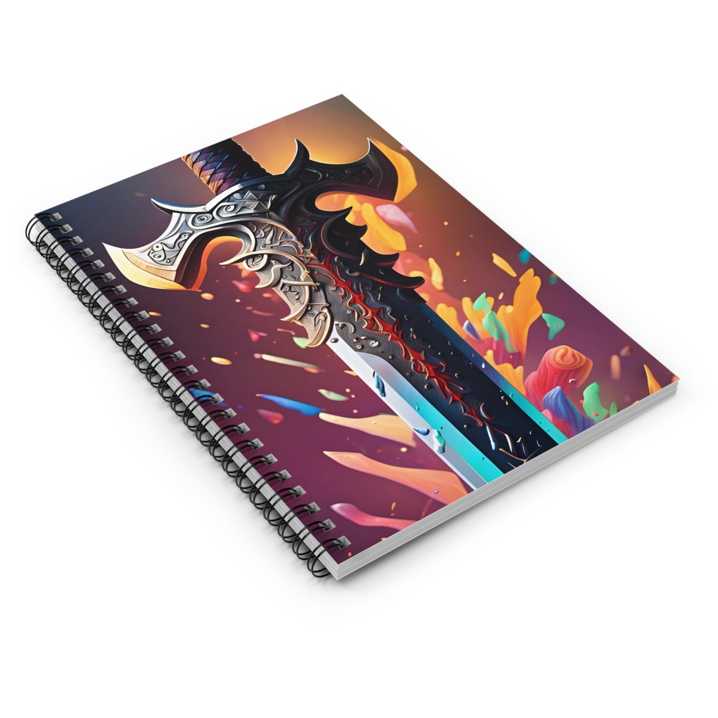 Viking Sword Spiral Notebook - Ruled Line