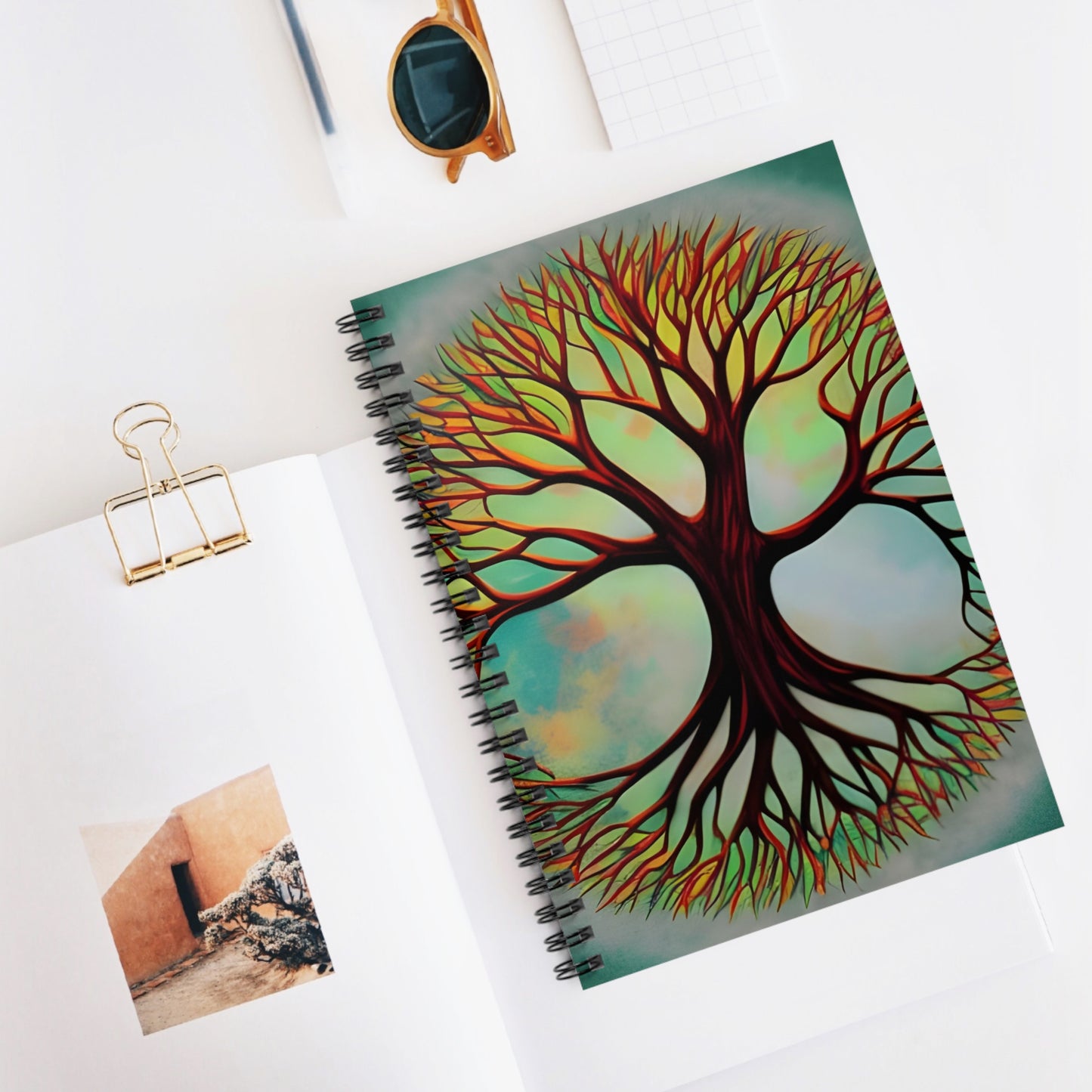 Tree of Life Spiral Notebook - Ruled Line