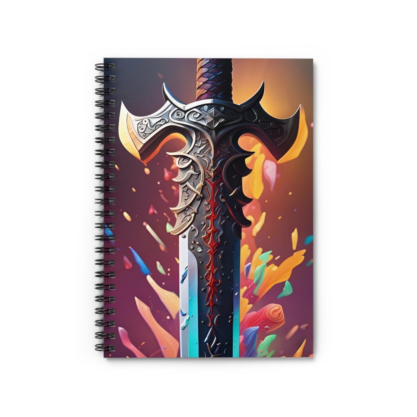 Viking Sword Spiral Notebook - Ruled Line