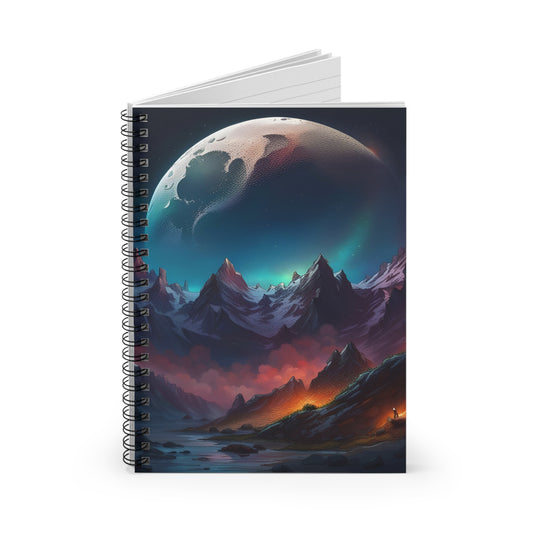 Moonscape Spiral Notebook - Ruled Line