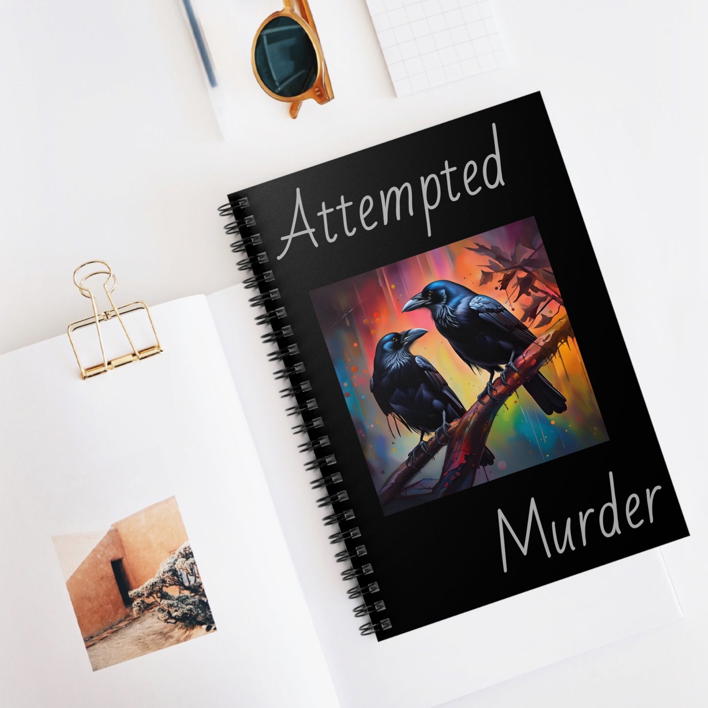 Attempted Murder Spiral Notebook - Ruled Line