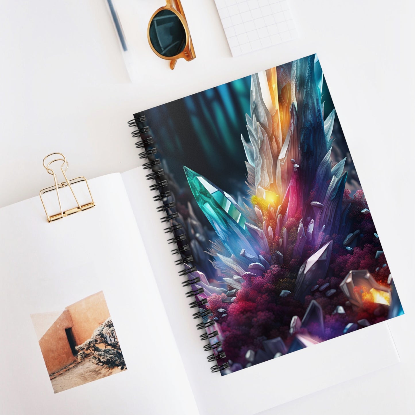 Crystal Forest Spiral Notebook - Ruled Line