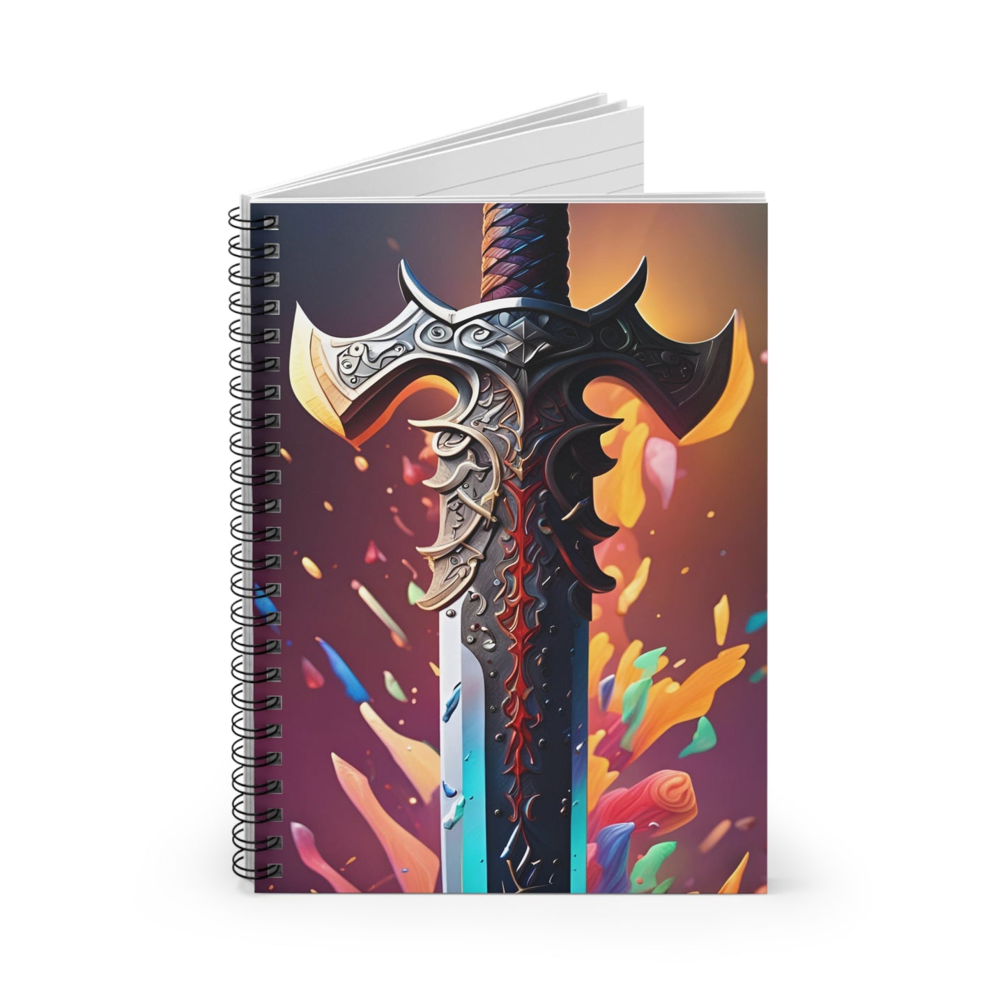 Viking Sword Spiral Notebook - Ruled Line