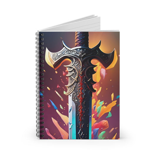 Viking Sword Spiral Notebook - Ruled Line