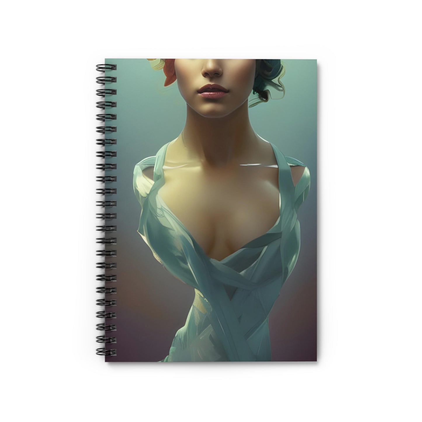 Woman's Bust Spiral Notebook - Ruled Line