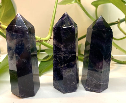 Rainbow Fluorite Tower-Point