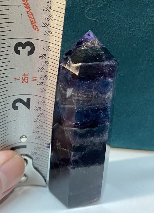 Rainbow Fluorite Tower-Point