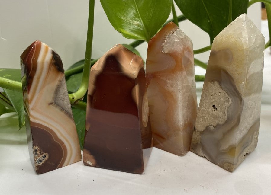 Red Carnelian Agate Tower