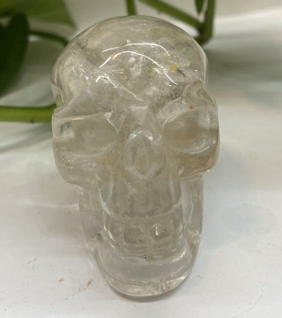 Clear Crystal Quartz Skull