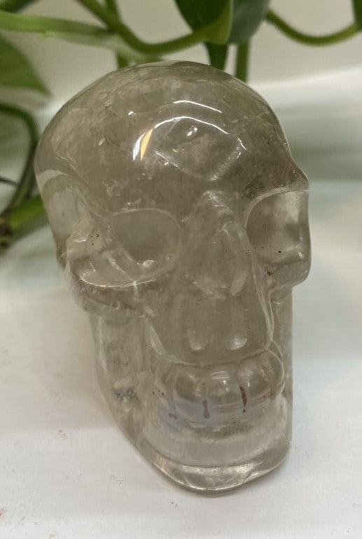 Clear Crystal Quartz Skull