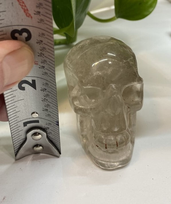 Clear Crystal Quartz Skull