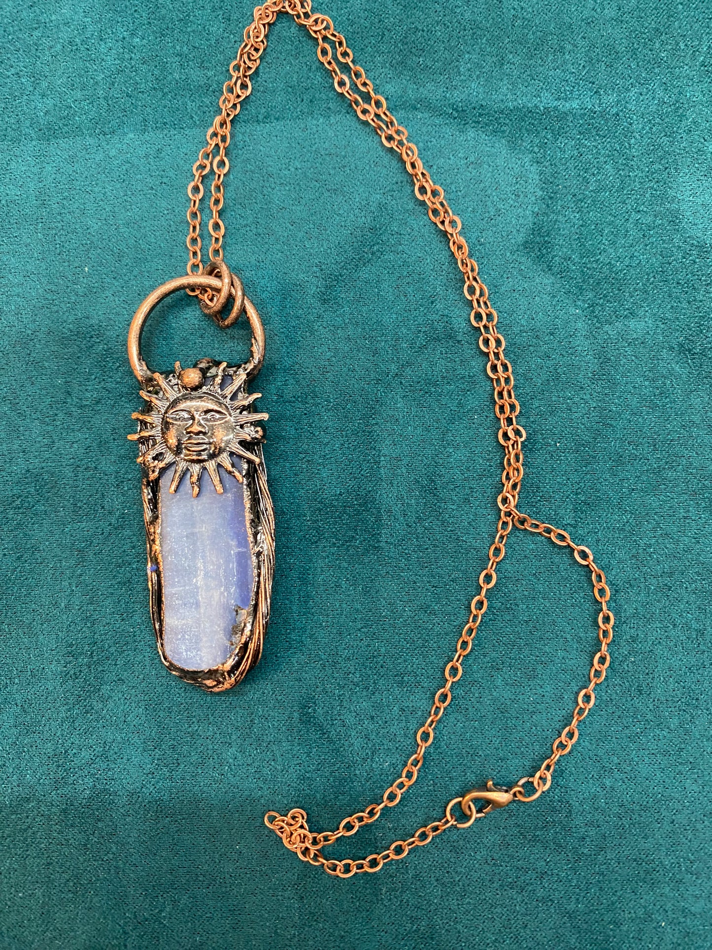 Kyanite Charm with necklace