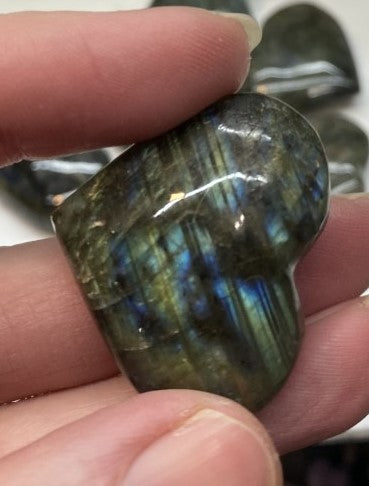 Labradorite Heart