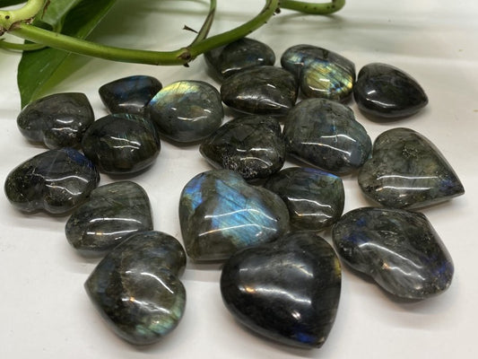 Labradorite Heart