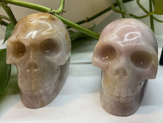 Rose Quartz Skull