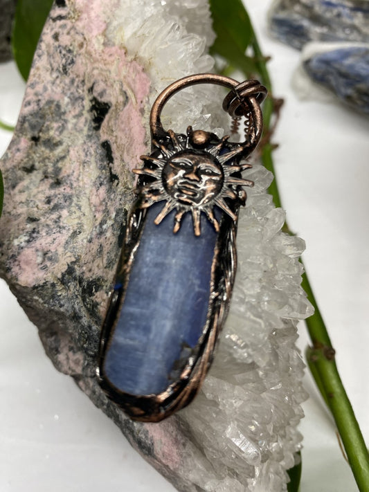 Kyanite Charm with necklace