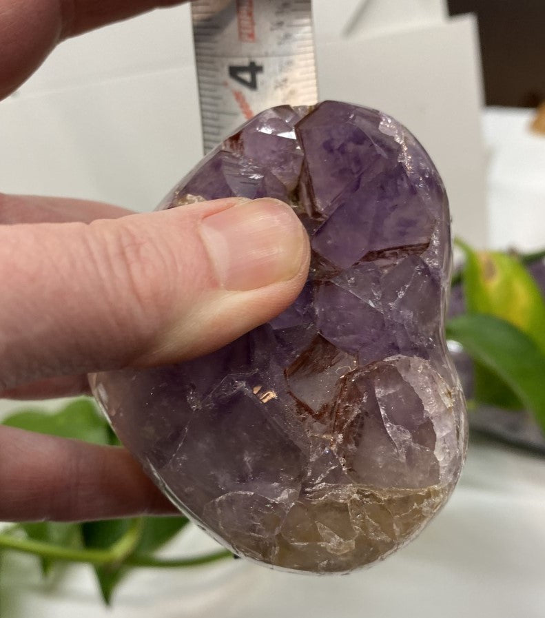 Medium Amethyst Cluster Heart