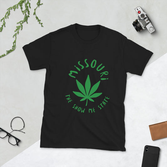 Pot Leaf Missouri Short-Sleeve Unisex T-Shirt