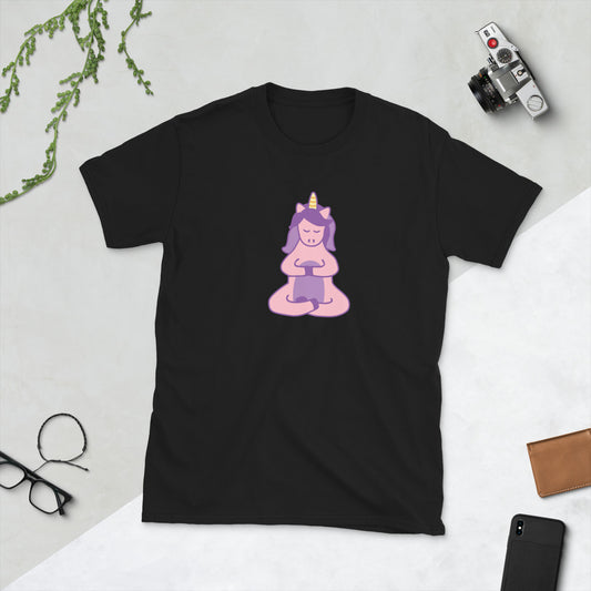 Yoga Unicorn Short-Sleeve Unisex T-Shirt