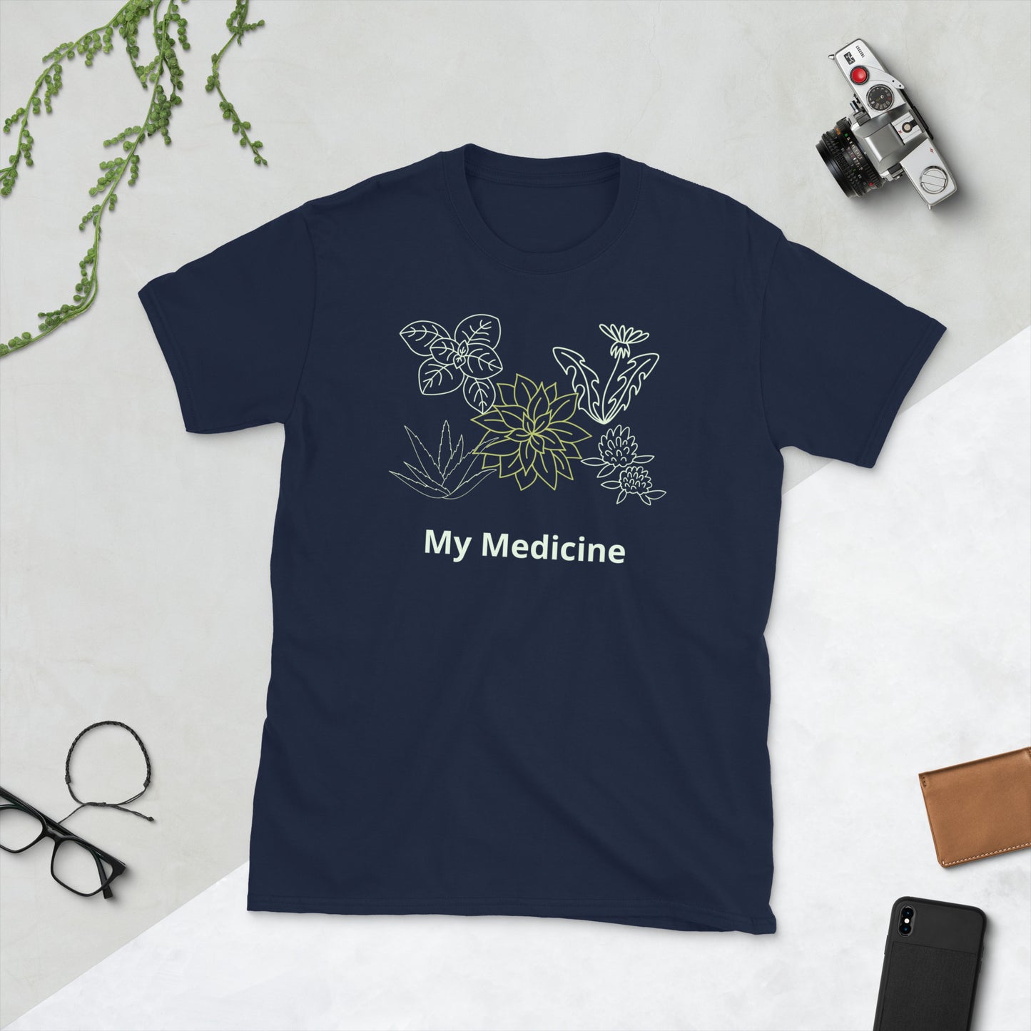 Herb Life My Medicine Plant Short-Sleeve Unisex T-Shirt