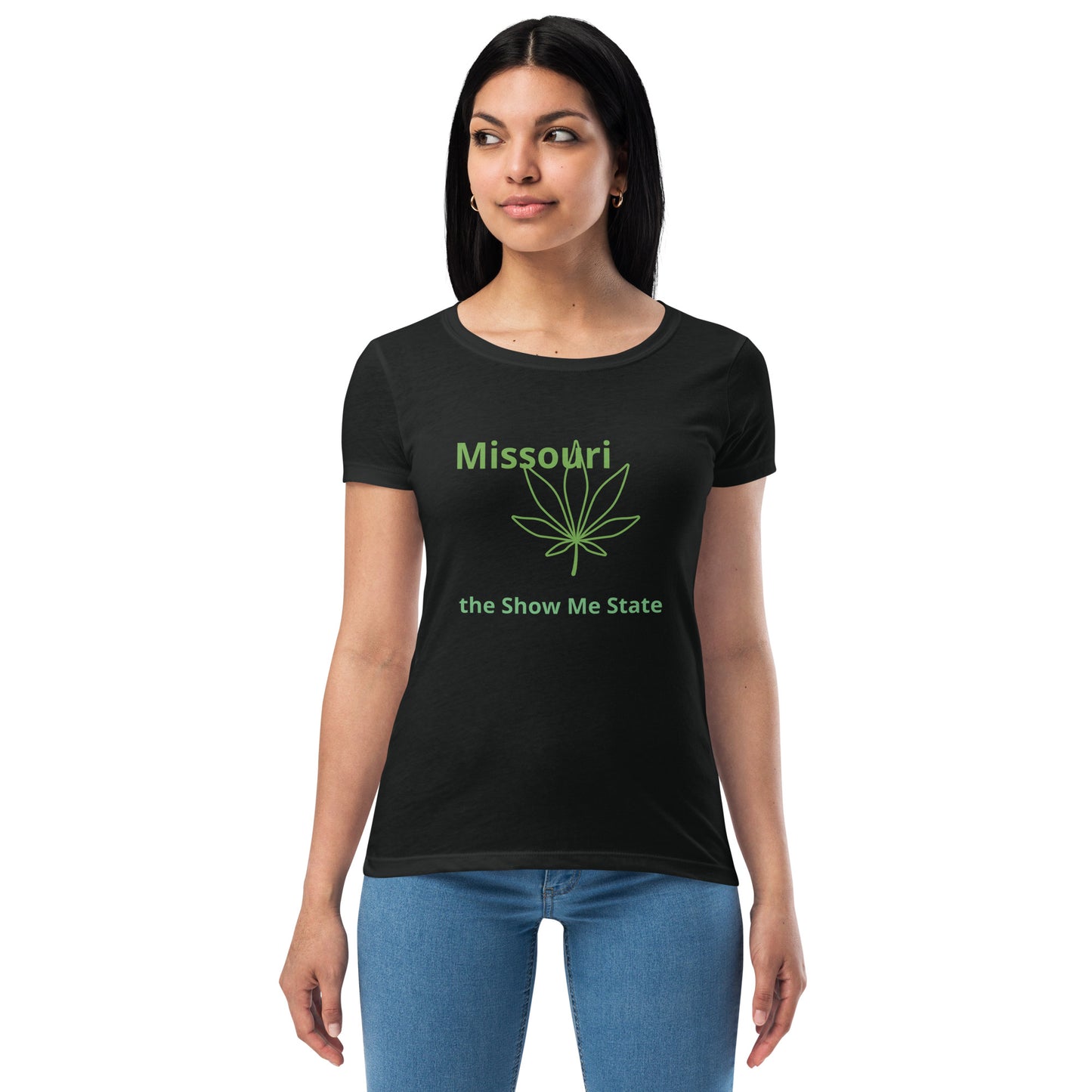 Missouri Pot/Cannabis Women’s fitted t-shirt