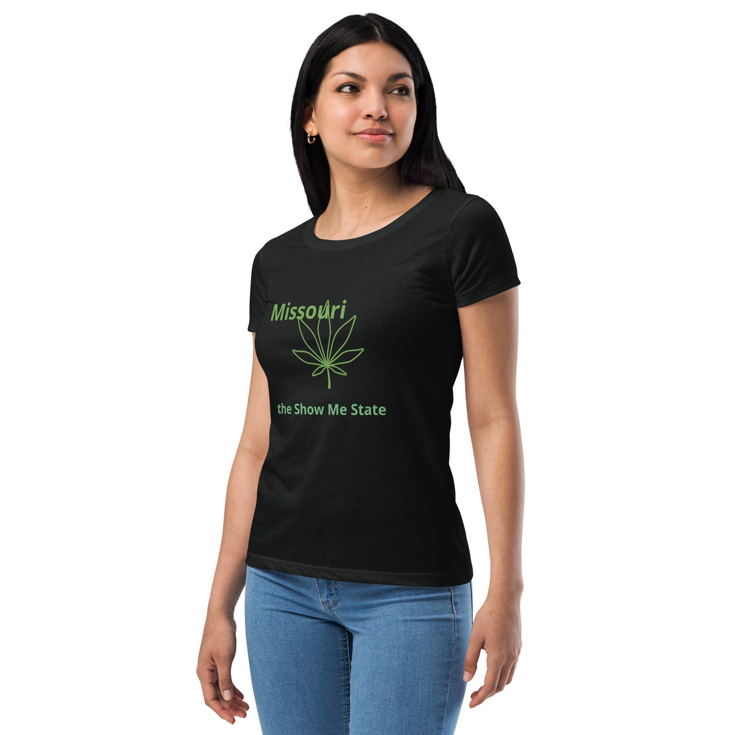 Missouri Pot/Cannabis Women’s fitted t-shirt