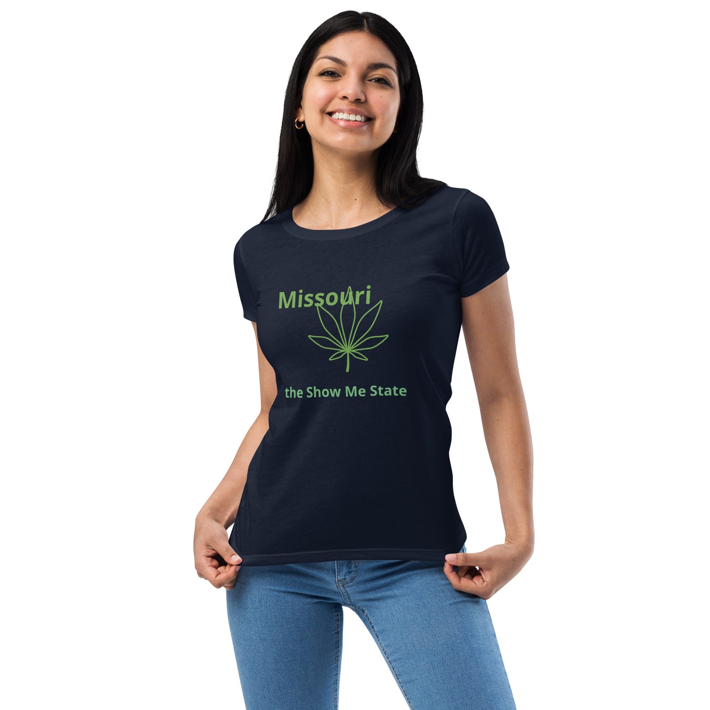 Missouri Pot/Cannabis Women’s fitted t-shirt