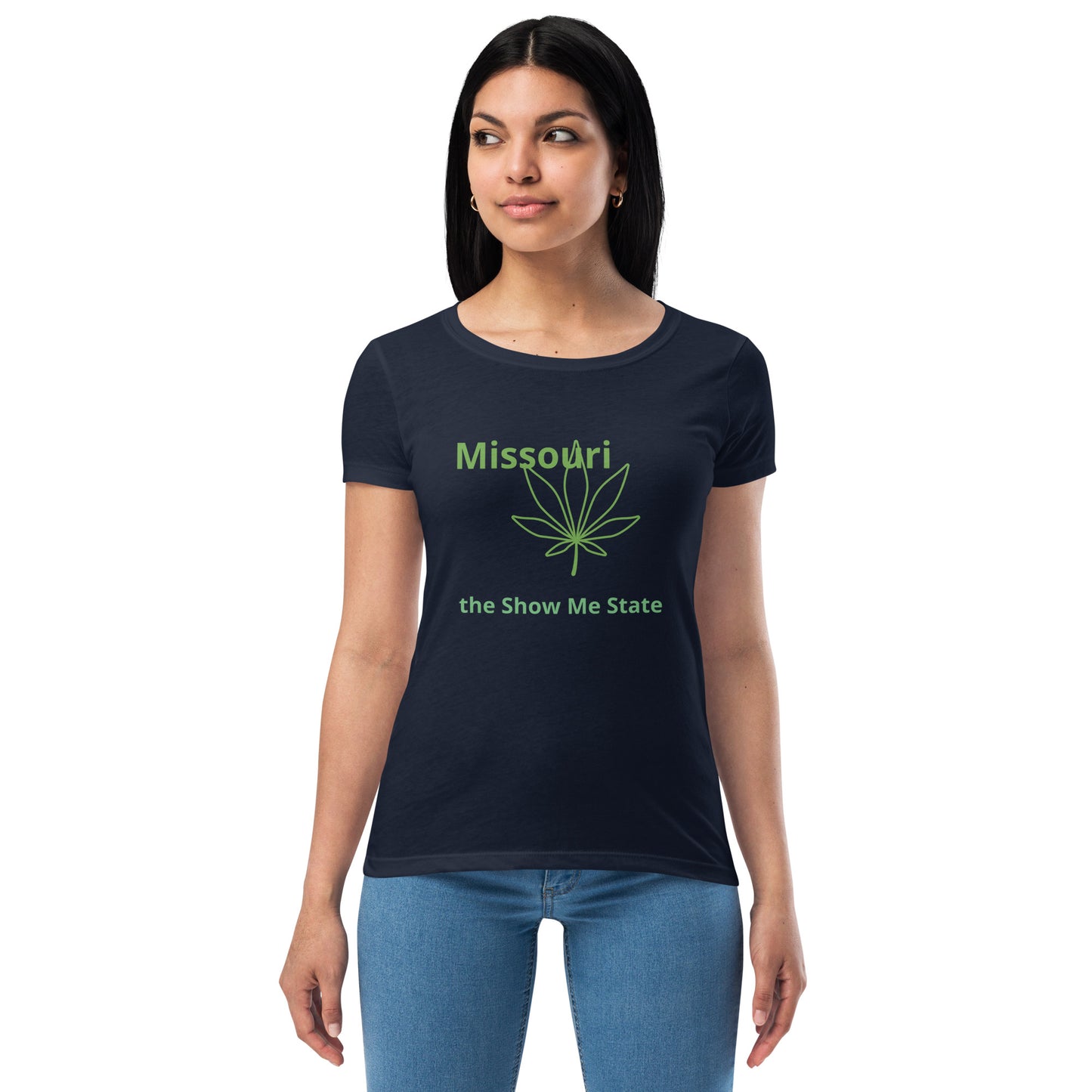 Missouri Pot/Cannabis Women’s fitted t-shirt