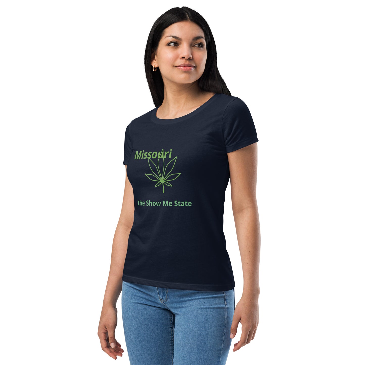 Missouri Pot/Cannabis Women’s fitted t-shirt